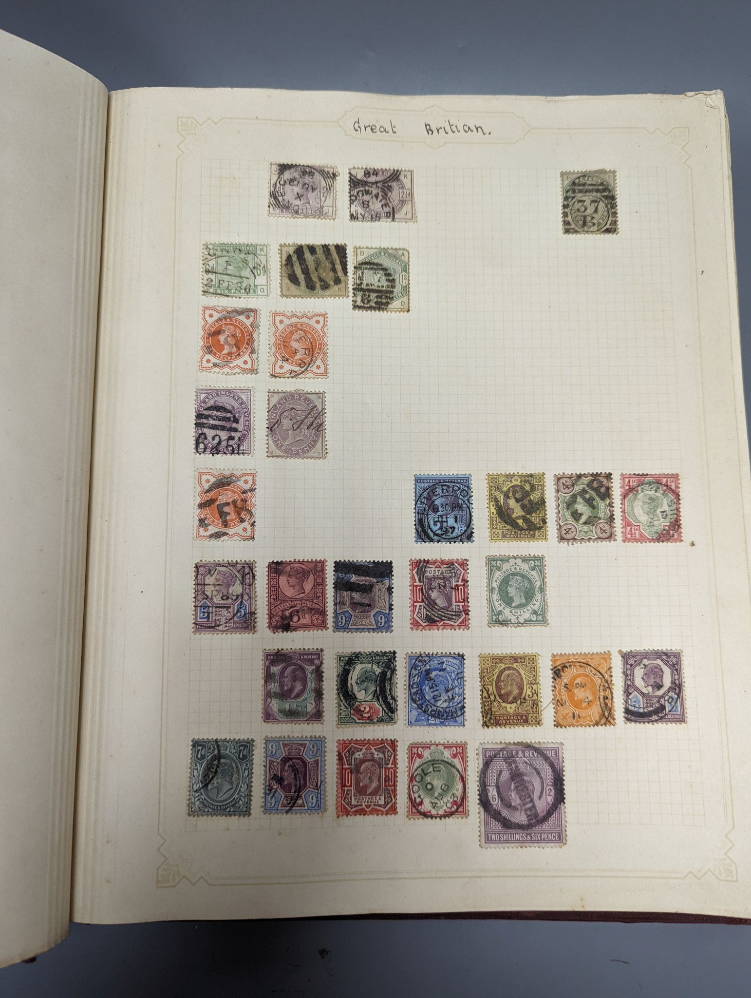 A collection of Empire stamps